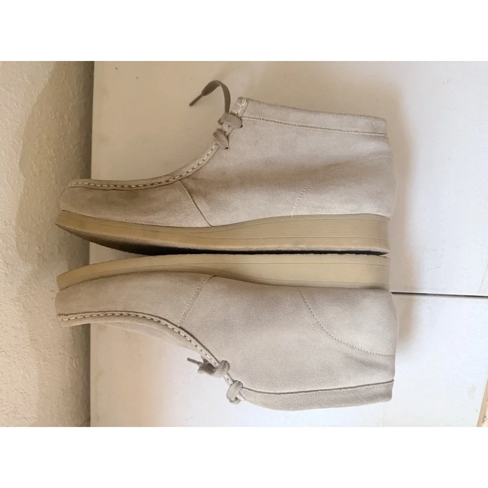 Clarks Stinson Hi Men's Size 14 Sand Suede Wallabee Chukka Shoes Beige Moc Toe